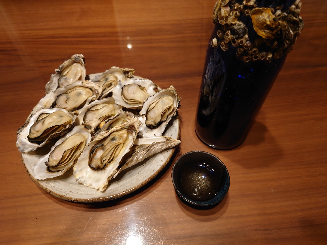 牡蠣とお酒